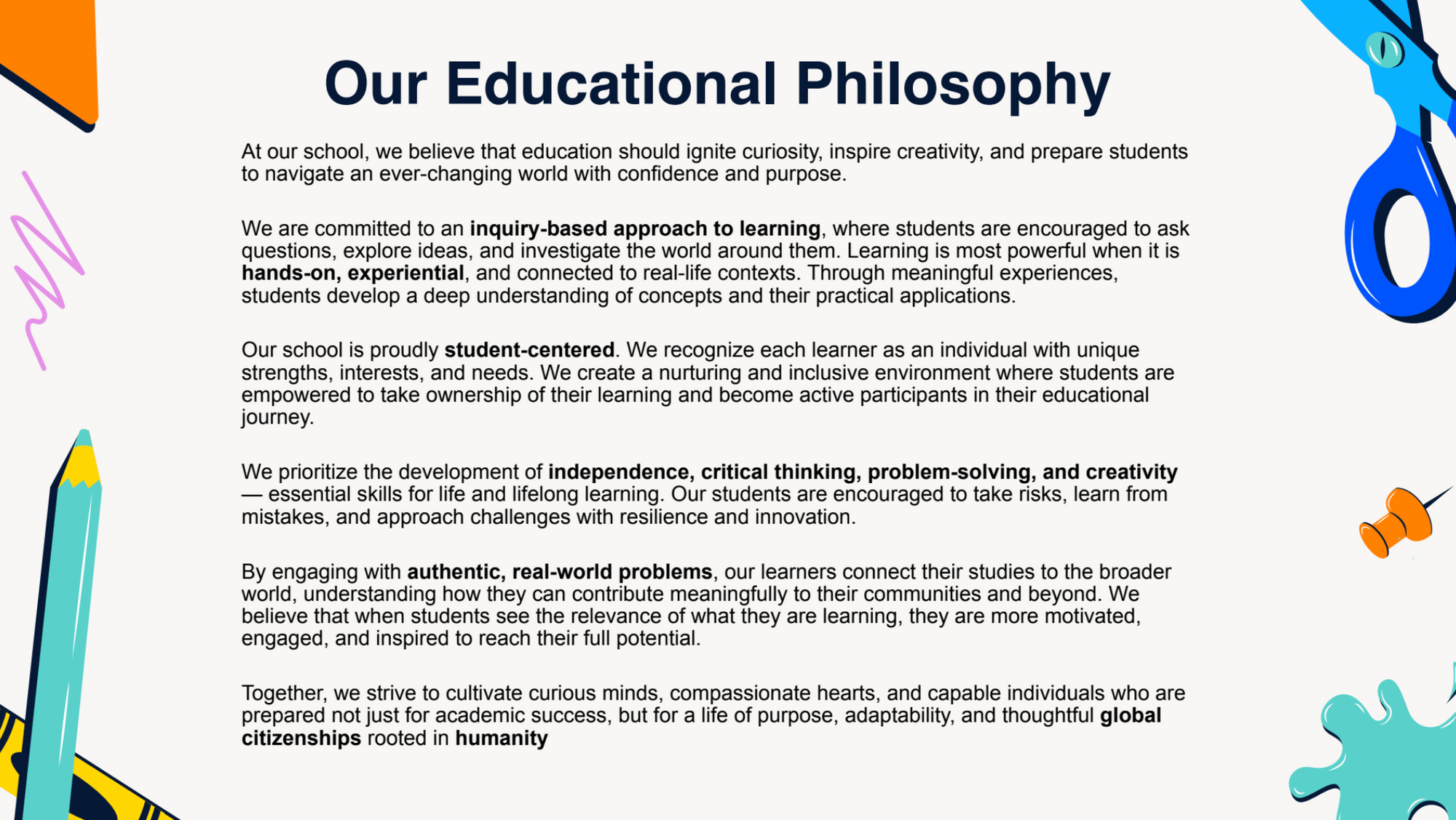 Our Educational Philosophy